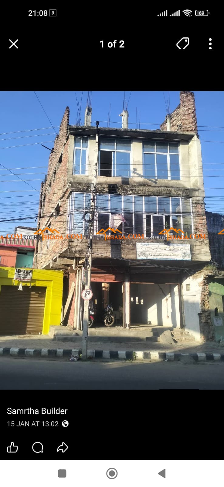 2BHK flat available for rent in Janakpur, Bansi Chowk (Main Road)